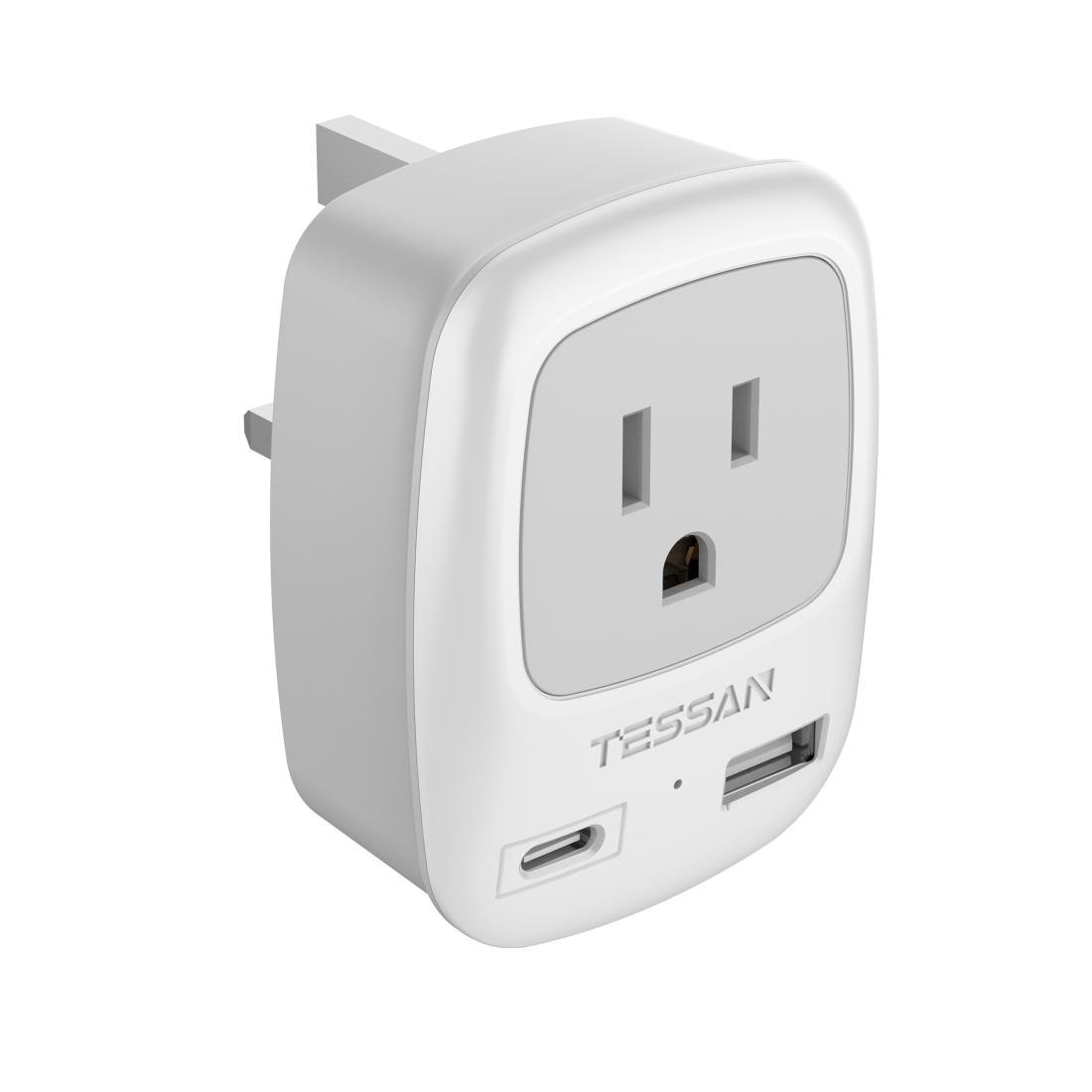 bfタイプ 変換プラグ usb-c付き TESSAN 海外 bf 変換器 変換アダプター コンセント ...