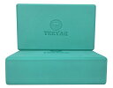 TEEYAR ヨガブロック 2個セット 3サイズ 23 x 15 x 7.4/7.6cm(高密度) また 大きい 23 x 15 x 10cm(中密度) 全30色 初心者/上級な ヨガぶろっく(Yoga block set) (厚さ7.2cm/Tiffany)