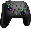 Switch コントローラー 9色RGBライト 光る スイッチコントローラー プロコン マクロ機能 背面ボタン付き 無線 スリープ解除 TURBO連射 1000mAh大容量 Switch/Lite/OLED/Android/IOS/PC対応