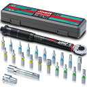 トルクレンチ 自転車用 Jneit 差込角 9.5 mm (3/8 インチ) 3~30 Nm プリセット型 とるくレンチセット 23点組 ビットレンチセット ブラック