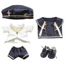 niannyyhouse 10cm 15cm 20cm 40cm ぬいぐるみ 服 ヨーロピアン 帽子 ワイシャツ ズボン ショール 革靴 綿人形 アクセサリー 着せ替え (20cm)