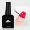 TOMICCA ジェルネイル ピールオフベースコートジェル15ml 剥がせるベースジェル大容量 はがせる ベースコート UV/LED対応 初心者&プロ適用 ジェルネイル練習 簡単オフ