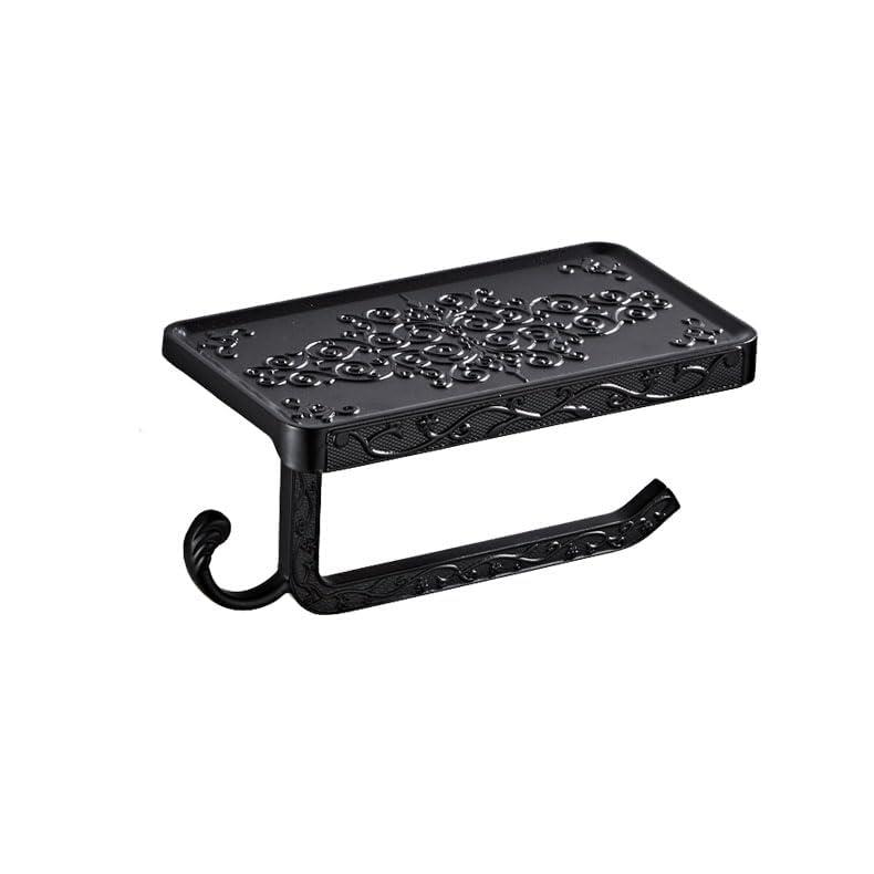 ペーパーホルダー 真鍮製 トイレットペーパーホルダー 紙巻器 スマホ置き 壁掛け おしゃれ 豪華 ヨーロ..