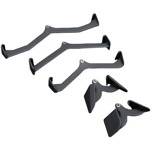 ジム/ホームケーブルマシンアタッチメント、フィットネス設備アクセサリー、漕艇トレーニングハンドル、ラットプルダウンバー、スリッププルバー-5個セット