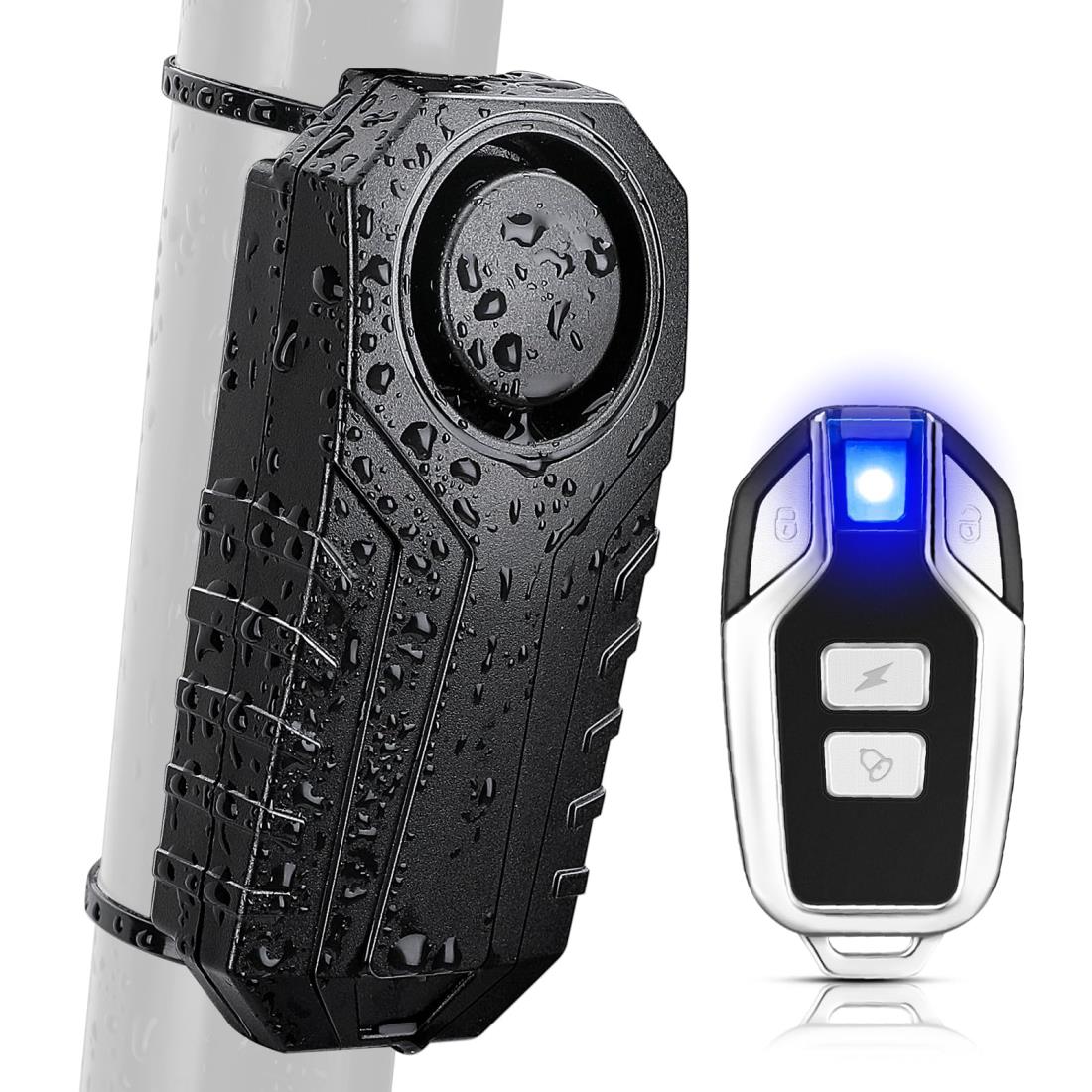 3段音量調節可能 Onvian バイク 防犯 アラーム 盗難防止 防犯 ブザー バイク カーアラーム 自転車 セキ..