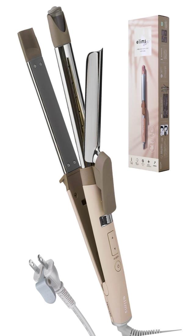 テスコム ヘアアイロン 26mm ストレート/カール プロテクトイオン 80-200℃ 温度調整/ロック/メモリー ..