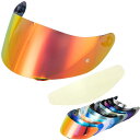 Wayocfei agv K1 シールド + 防曇レンズ,【適合:K1 S/K3 SV/K5 S/K5】ヘルメット・バイザー 紫外線 吸収 バイク用 ヘルメットアフターマーケット交換 (茶REVO赤+Film)