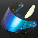 Wayocfei agv K1 シールド + 防曇レンズ,【適合:K1 S/K3 SV/K5 S/K5】ヘルメット・バイザー 紫外線 吸収 バイク用 ヘルメットアフターマーケット交換 (透明REVOブルー+Film)