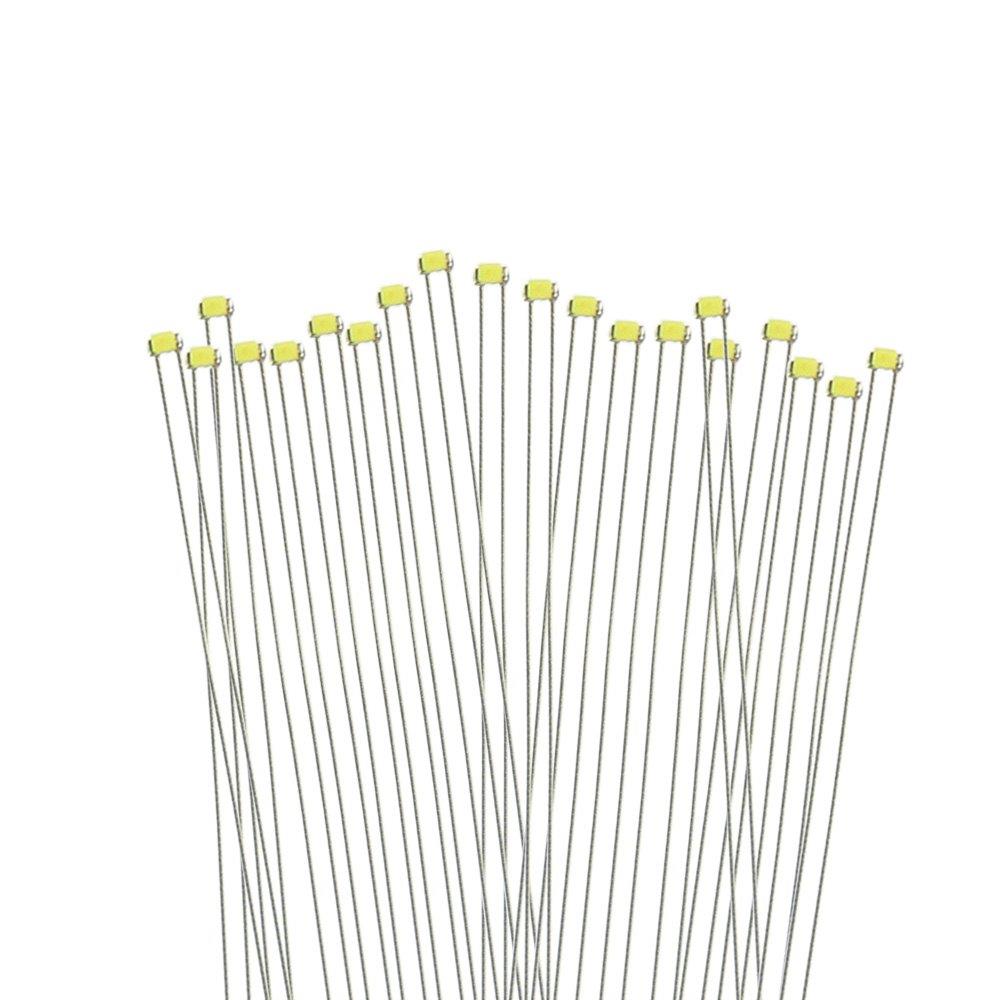 PTFE 配線付き SMD 0402 チップLED 白 20本入り 電車模型 鉄道模型 建物模型 模型電飾 ジオラマ(3)