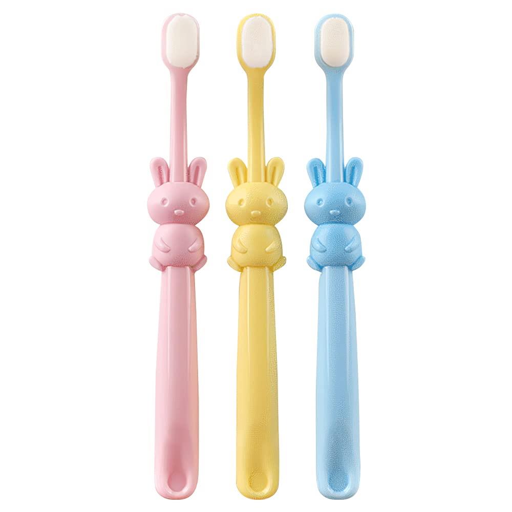 TOYAKU 子供用 歯ブラシ やわらかめ 子ども ナノ歯ブラシ こども 超極細毛歯ブラシ 乳歯と敏感歯を保護する 超柔らかい歯ブラシ 歯や歯茎を傷つけることな...