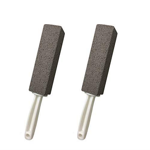 軽石クリーニングストーン ハンドル付き、水垢除去用トイレブラシ、尿石 落とし トイレ掃除 黄ばみとり..