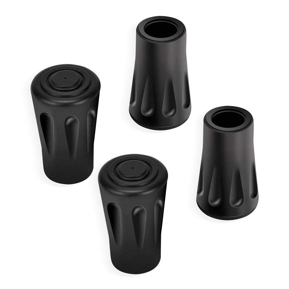 トレッキングポール キャップ 4個セット 交換用 ラバーキャップ ストック キャップ ゴム 取り替え用 ス..
