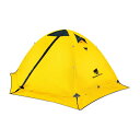 GEERTOP テント 2人用 ソロテント 軽量 4シーズン 二重層 耐水圧5000MM 防水 登山 スカート付き 防寒 キャンプ バイク アウトドア ツーリング 冬用 簡単設営 イエロー