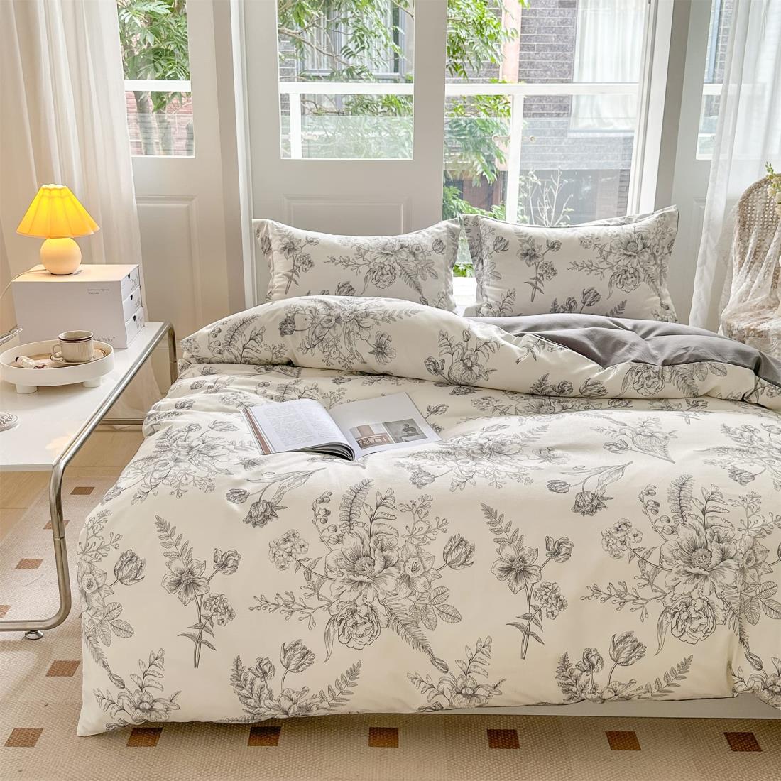 BUKAROOM 【布団カバーセット セミダブル4点セット】枕カバー 掛け布団カバー ボックスシーツ 寝具カバ..