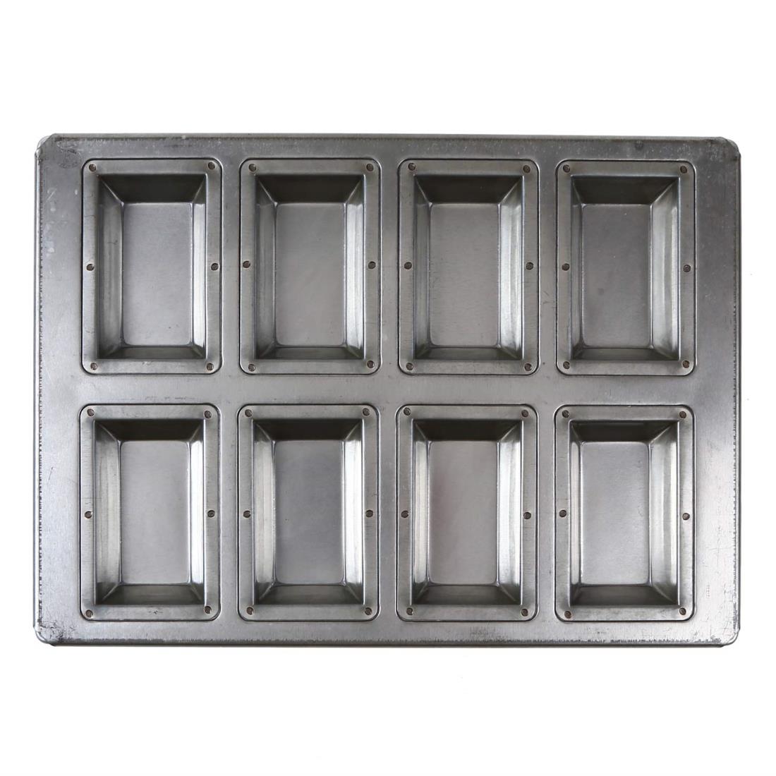 日本製 シリコン加工 天板 (フィナンシェ深型（シャンテーヌ型）8個取)