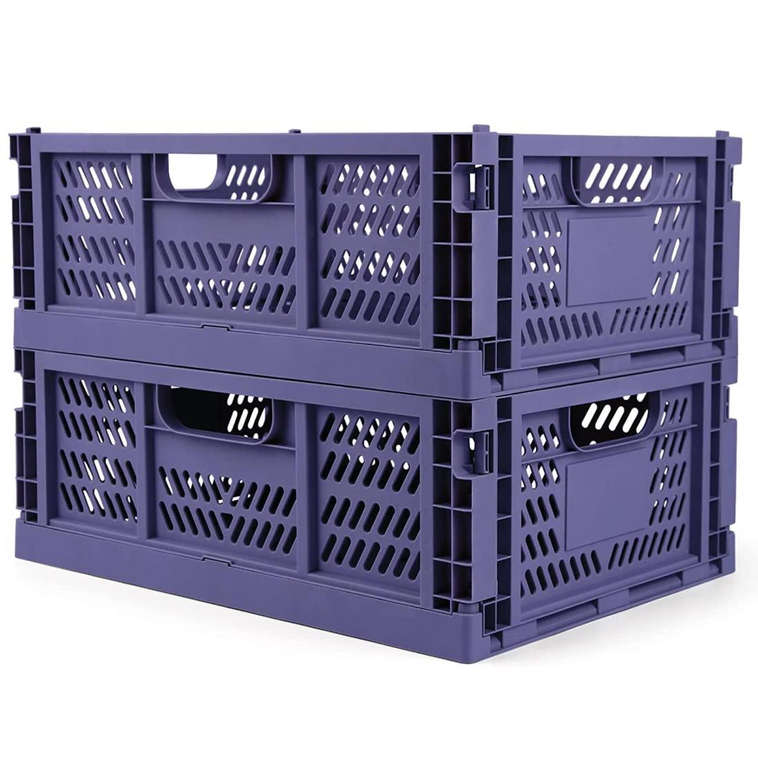 おりたたみコンテナ 18L 収納ボックス 2個セット 折り畳み式 取っ手付き 積み重ね コンテナ 収納ケース..