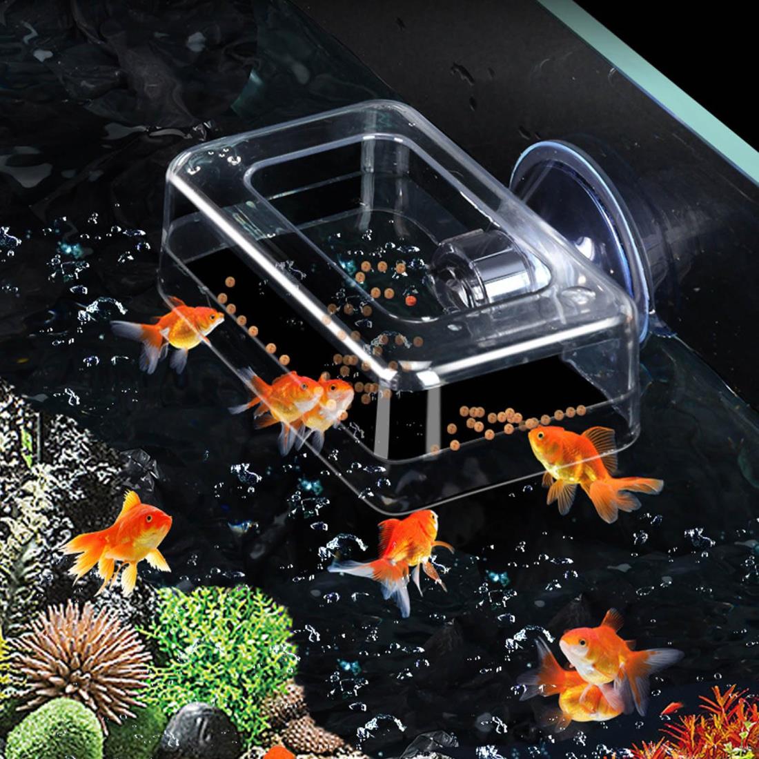 Refoiner 水槽 金魚 給餌器 餌入れ 魚 水槽 おしゃれフィーダー 給餌リング 餌拡散防止リ ...