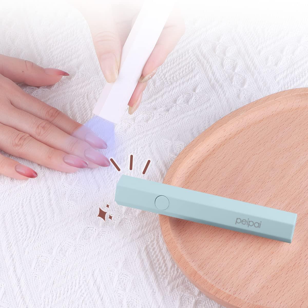 peipai LED & UV ネイルライト 3W ペン型 ミニジェルネイル用ライト uvライト レジン用 硬化ライト プ..