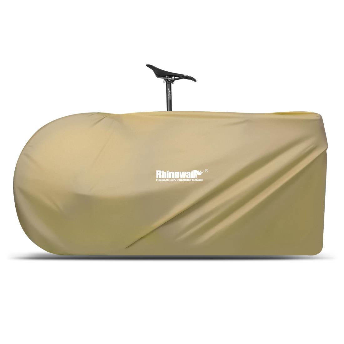 Rhinowalk 自転車輪行袋 超軽量 26.5インチ-27インチMTB 700CCロードバイク対応 横型輪行バッグ 撥水加工 マウンテンバイク/クロスバイク用 輪行袋 収納袋付き 肩掛けベルト 固定バンド付き 自転車キャリーバッグ 前輪外すタイプ