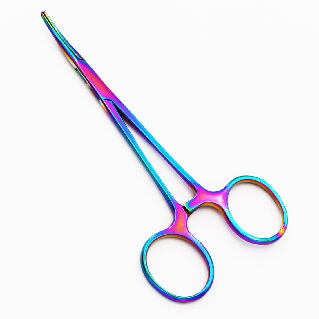 Refoiner 鉗子14cmカラーかんしステンレス製猫犬 耳掃除ペンチ 手芸用かんしペット 耳の毛抜き ストレ..