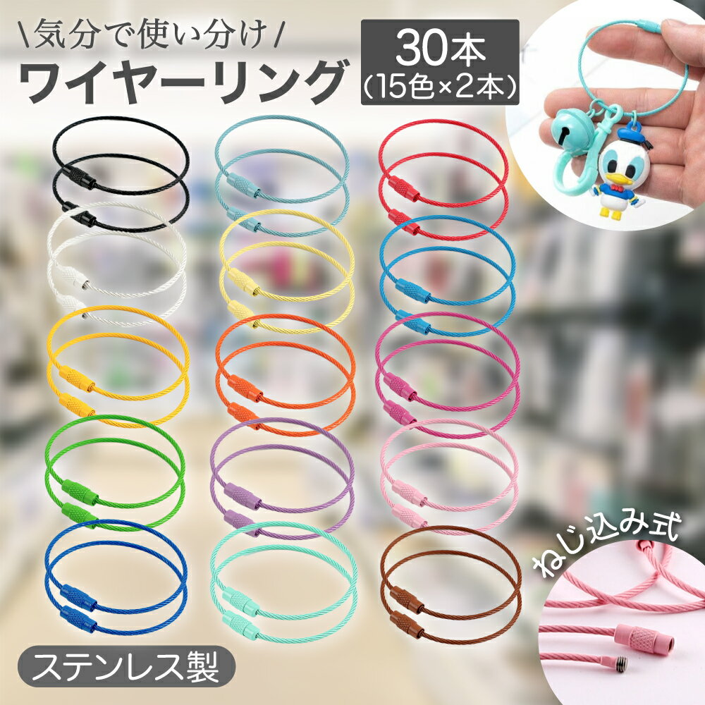 【レビュープレゼント】キーホルダー ワイヤーリング ボールチェーン 外...(4.0)