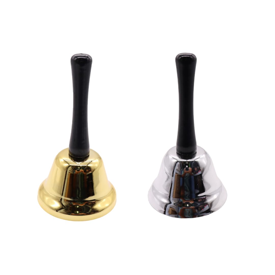 ハンドベル 呼び鈴 おもちゃ 福引 抽選 くじ引き セット 卓上ベル ミニ 2個セット