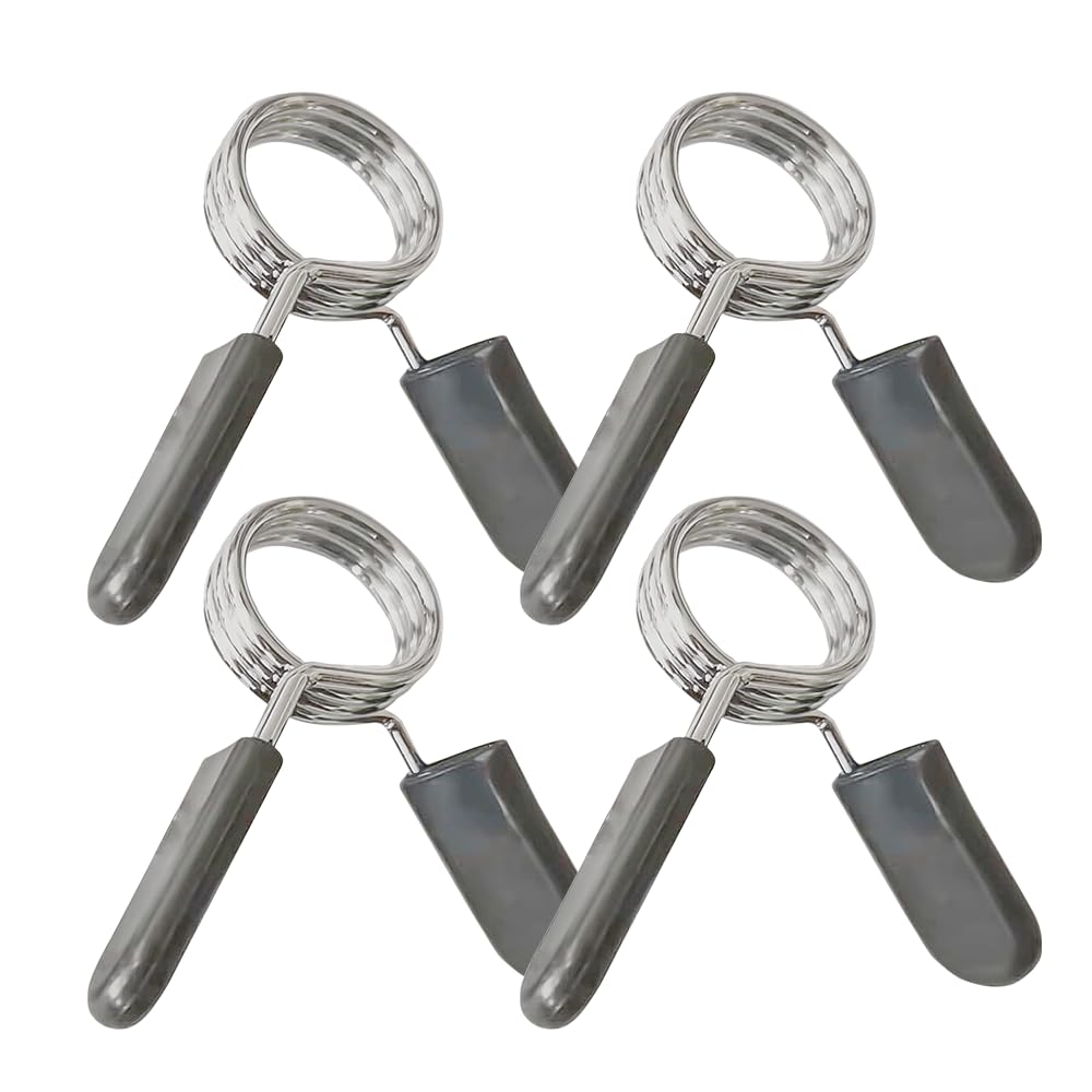 【ポイント5倍】ダンベル クリップ バーベル シャフト プレート止め スプリング カラー (3巻強化版 28mm径用 4本セット)