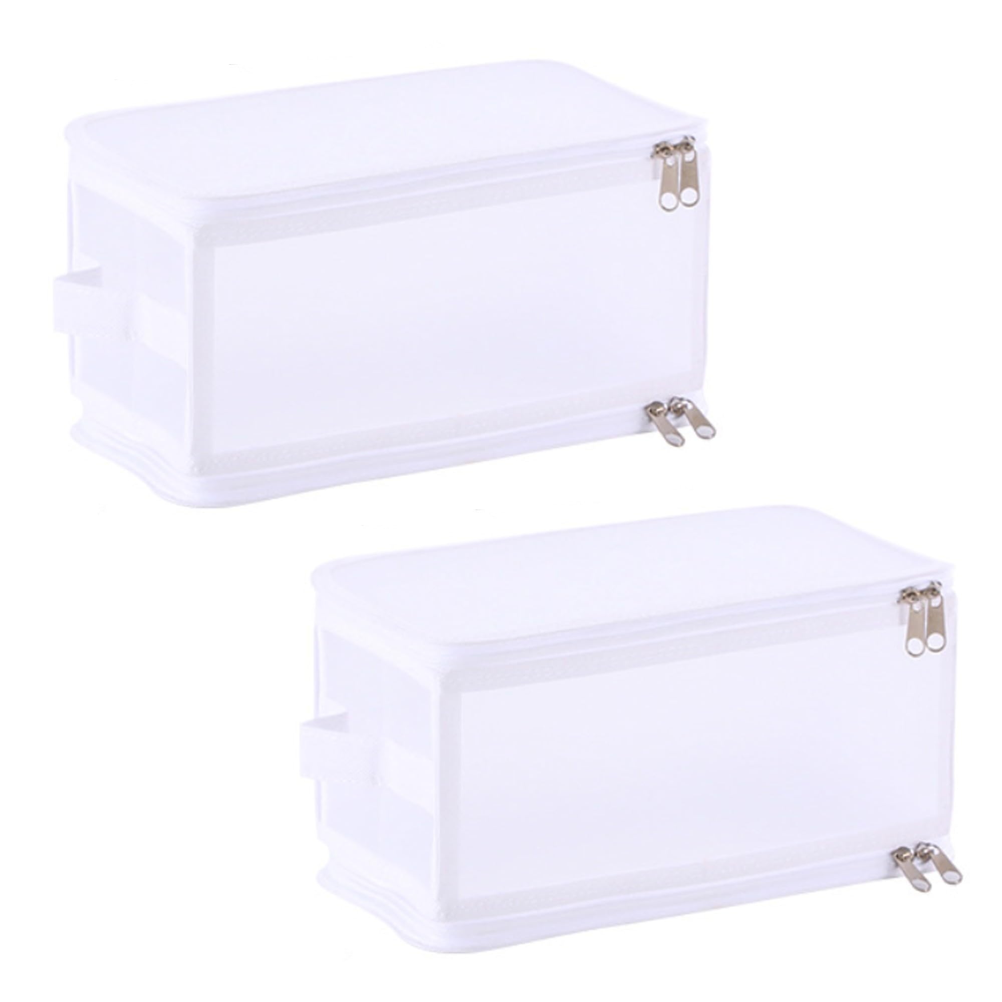 �ڥ�ӥ塼�ץ쥼��ȡ�CD������ ��Ǽ CD DVD ��Ǽ�ܥå��� ���ȥ졼�� ���� ȾƩ�� �ޤꤿ���� ������Ĥ� 2�ĥ��å� (�ۥ磻��)