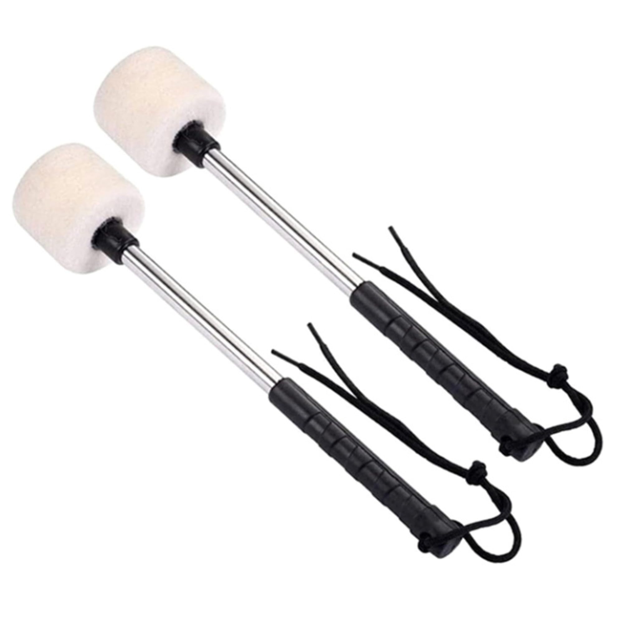 バスドラム マレット バチ ドラムスティック 打楽器 滑り止め 大太鼓 バンド マーチング 2本セット