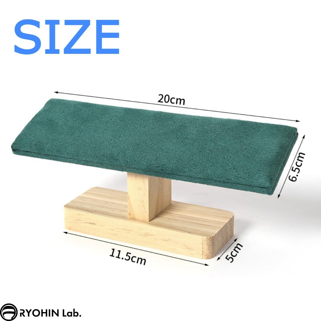 腕時計スタンド ウォッチスタンド アクセサリースタンド 高級 プレゼント 天然木 木製 1個 (グリーン)