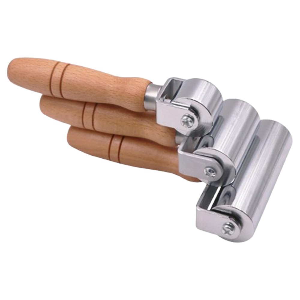 【レビュープレゼント】圧着ローラー レザークラフト 革 クロスローラー 壁工具 DIY 接着 ステンレス製..