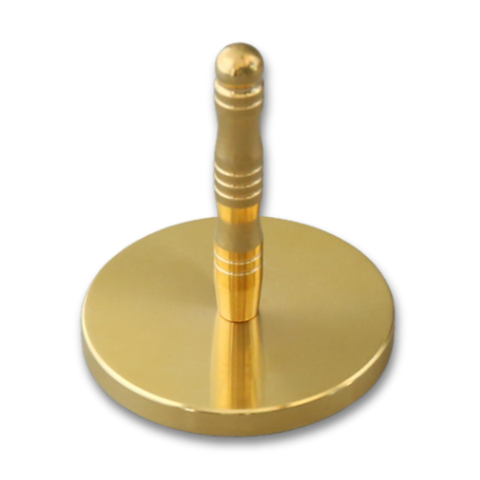 【ポイント5倍】灰ならし 灰押さえ 香炉 仏具 香道具 真鍮製 お香 線香 仏壇 丸型デザイン (直径4.5cm)