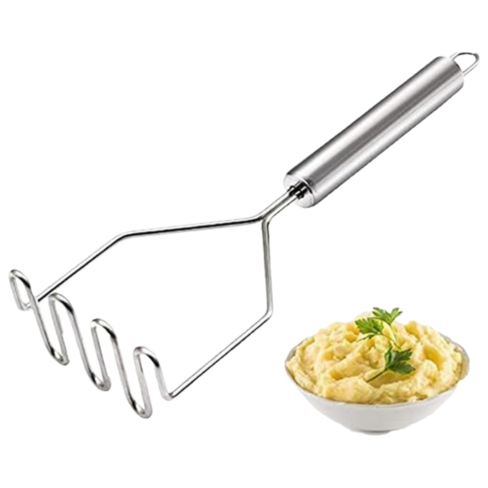 【ポイント5倍】マッシャー じゃがいもつぶし器 大きめヘッド ポテトサラダ 離乳づくり 持ちやすいグリ..