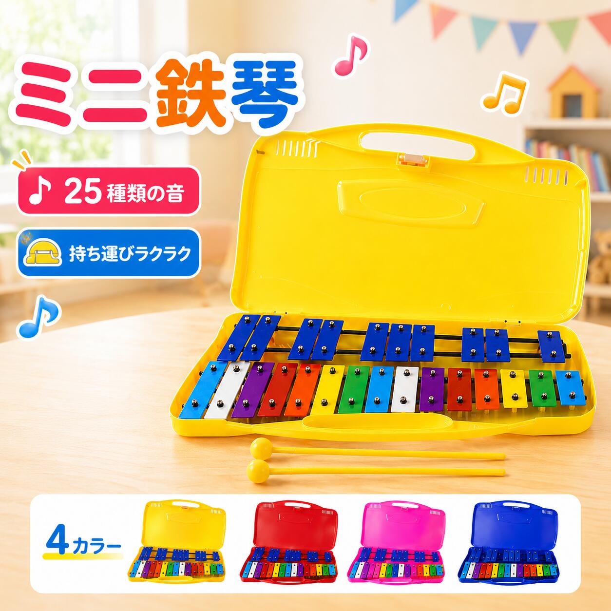 楽天市場】ミニ鉄琴（楽器・音響機器）の通販