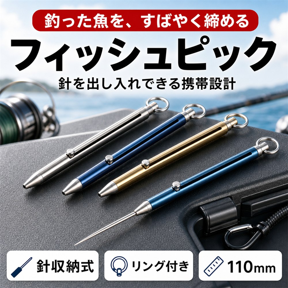【マラソン期間中P5倍＋レビュープレゼント】フィッシュピック 釣り道具 魚しめる...