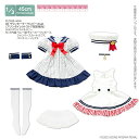 アゾン 45 マリンセーラーワンピースset(ホワイト×ネイビー) AZONE 1/3 ドール用 アウトフィット&アイテム