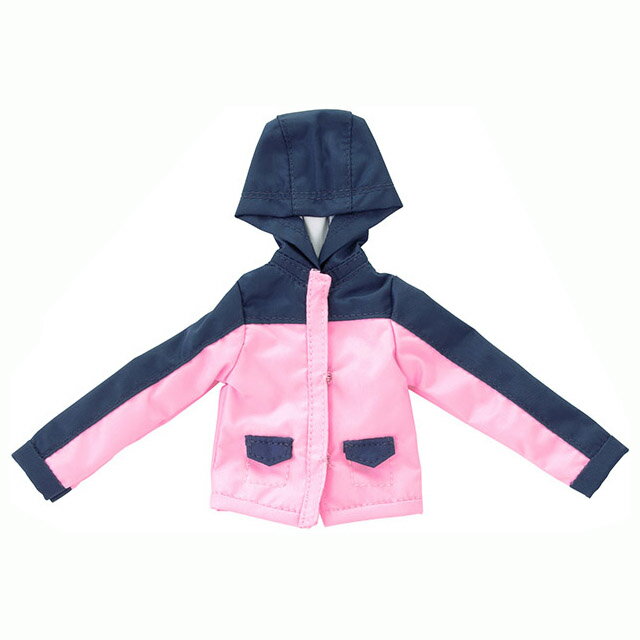 アゾン　PNS あぞキャン カラーブロックマウンテンパーカー(ピンク×ネイビー)　 AZONE 1/6 ドール用 アウトフィット＆アイテム