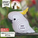 EUGY オウム 簡単 紙製 ペーパークラフト 立体パズル ギフト 工作 プチプレゼント プレゼント ユーギー 知育 こども 子ども 親子 脳トレ エコ おうち遊び おもちゃ 誕生日プレゼント 誕生日 子供 男の子 知育玩具 パズル キット 鳥 鸚鵡 愛鳥 ペット