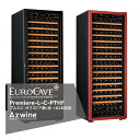 EUROCAVE｜＜納期は都度お知らせします＞ユーロカーブ ユーロカーブ プルミエシリーズ Premiere-L-C-PTHF（黒/赤） ガラスドア/182本収容｜法人様限定