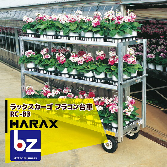 【スーパーSALE限定・数量限定！】ハラックス｜HARAX ＜2台set品＞ラックスカーゴ 台車 RC-B3 アルミ製 フラコン台車｜法人様限定