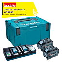 マキタ 40Vmaxパワーソースキット XGT13 A-73835 バッテリBL4050Fx2本+2口充電器DC40WA+マックパックタイプ3セット 法人・農園...
