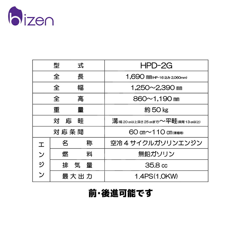 美善 前・後進可能 ひっぱりくん動力ユニット HPD-2G 苗7冊搭載可能 ※HP-16別売り...