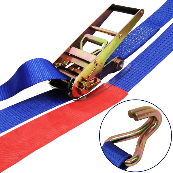 Rakuten - 最大100%ポイントバック 確率2分の1！条件達成でチャンス最大5倍！要エントリー！FREAK フリーク ラッシングベルト青 Jフック5ton 幅75mm×長さ1+11m 75304