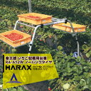 【5/1限定 最大ポイント6倍 エントリー必須】ハラックス|HARAX <2台set品>楽太郎 アルミ製 いちご収穫用台車 RA-612W