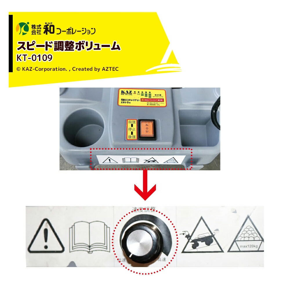 和コーポレーション KAZ 電動運搬台車 OP スピード調整ボリューム エネトラ4 (KT-8...