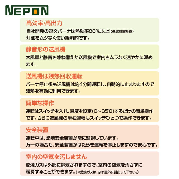 ネポン｜施設園芸・ハウス用 小型温風機 両側面下部吹出タイプ KA-325T_2　AC200V 三相 3