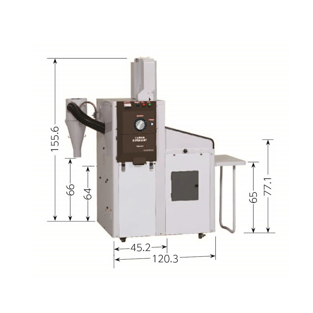 カンリウ工業｜業務用石抜精米機 5馬力 KBS-500 全てがプロ仕様 高性能・ハイグレードモデル 残粒米排出機能付き 2