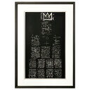 Jean-Michel Basquiat ジャンーミシェル・バスキア アートフレーム Tuxedo, 1982-3 【bicosya/美工社】