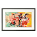 Jean-Michel Basquiat ジャンーミシェル・バスキア アートフレーム Boy and Dog in a Johnnypump, 1982 【bi...