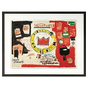 Jean-Michel Basquiat ジャンーミシェル・バスキア アートフレーム Untitled (Crown) 1988 【bicosya/美工社】